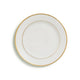 White Gold Rim Luncheon 9"