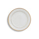 White Gold Rim Salad/Dessert 8"