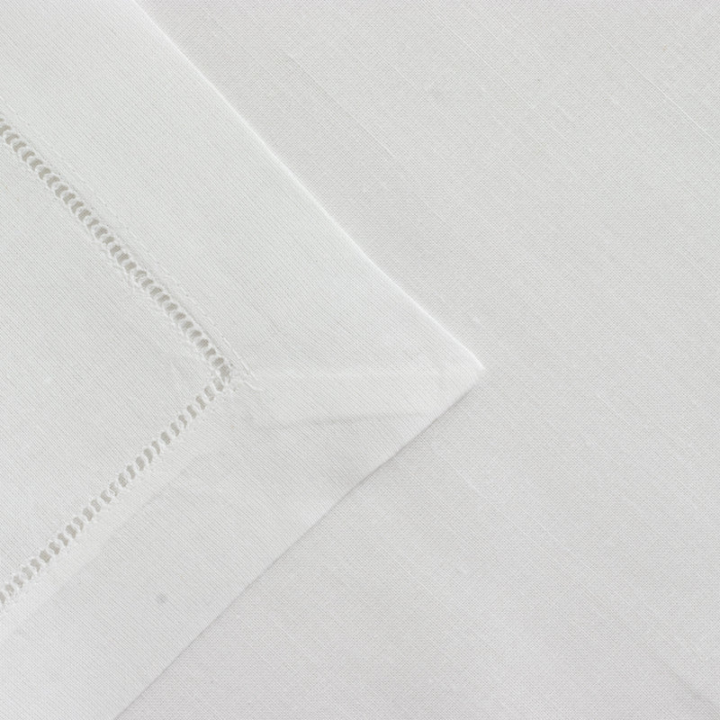 Hemstitched White Dinner Napkin