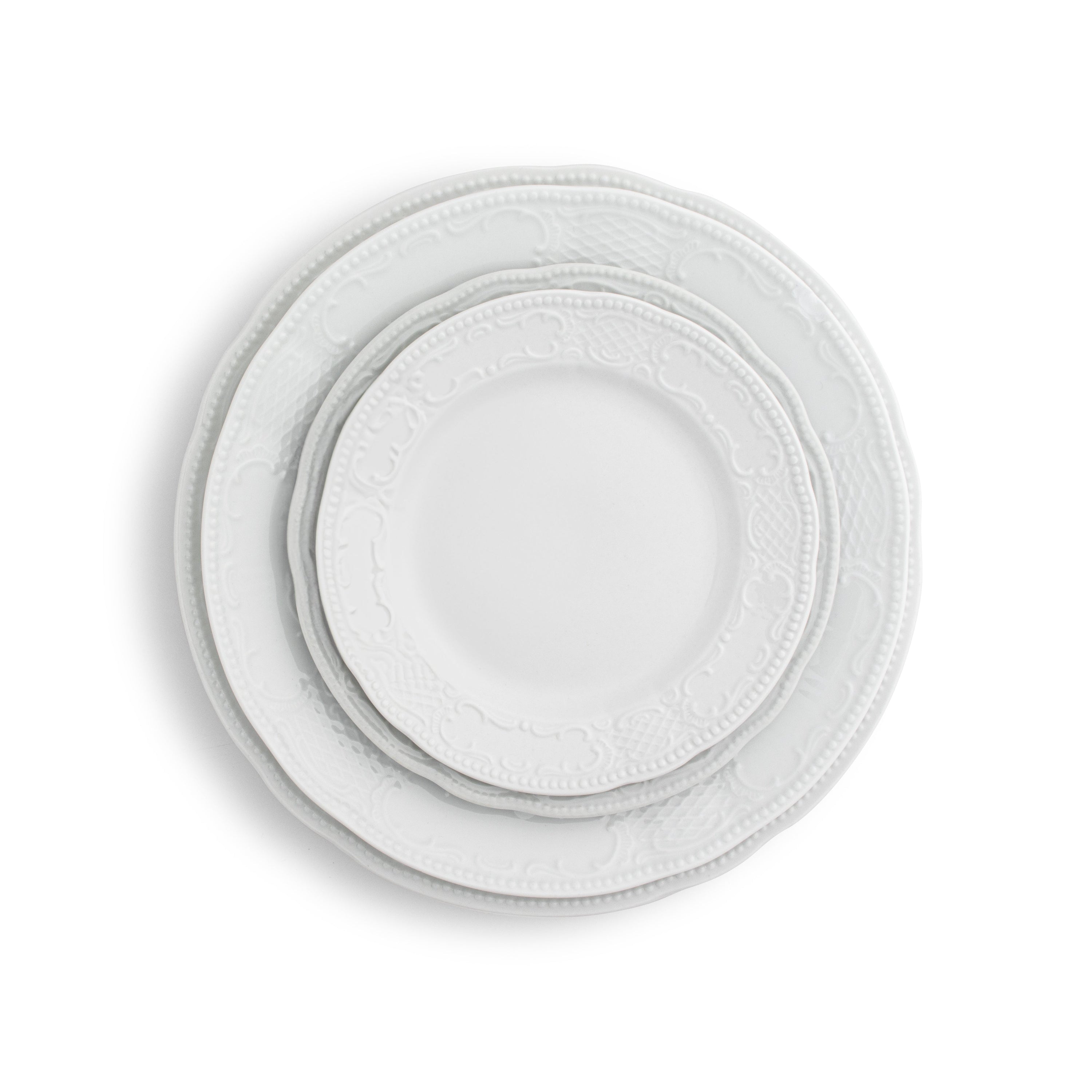 White Lace Salad/Dessert 7"