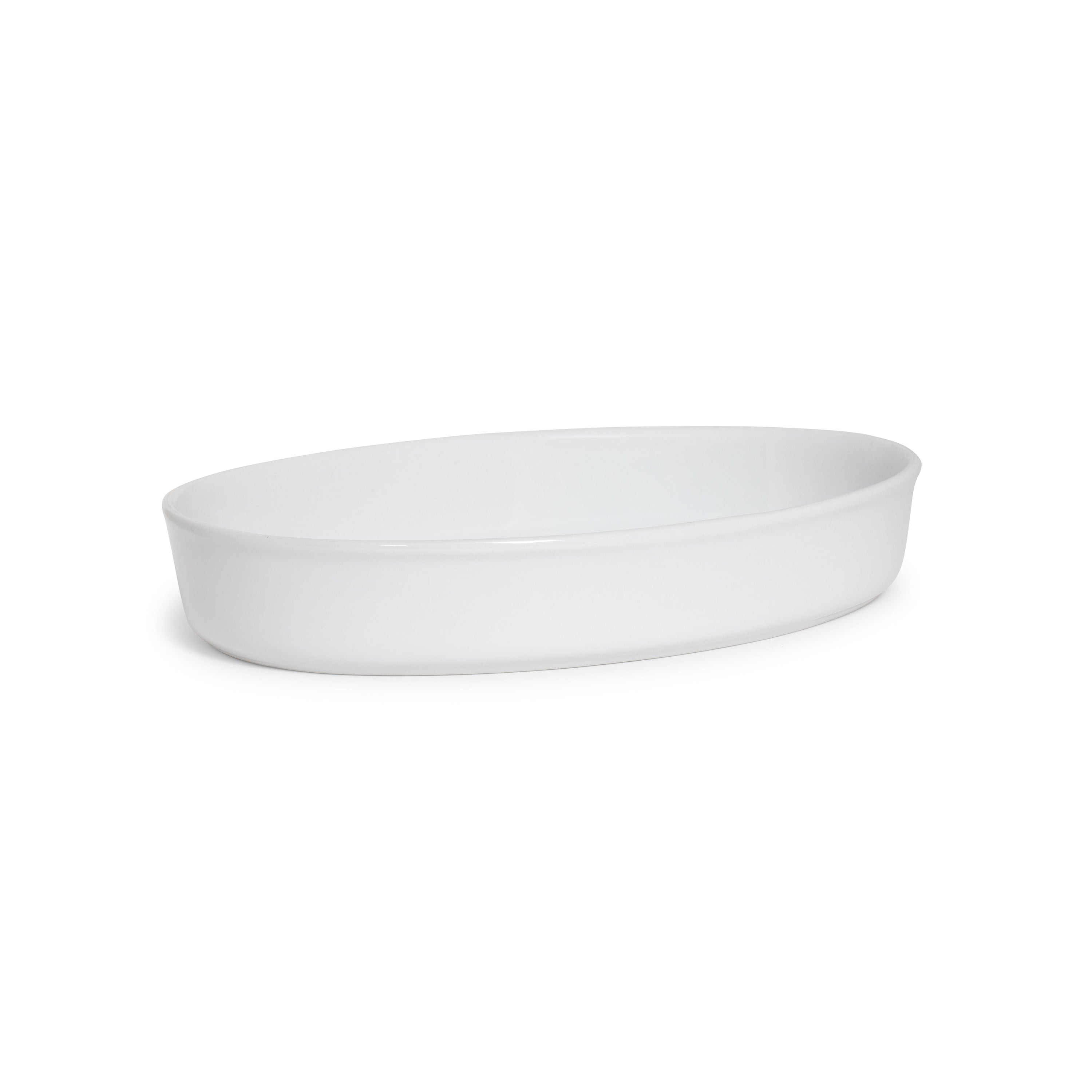White Oval Baking Dish