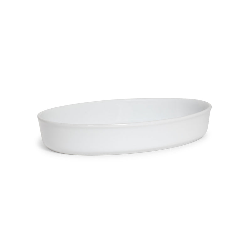 White Oval Baking Dish