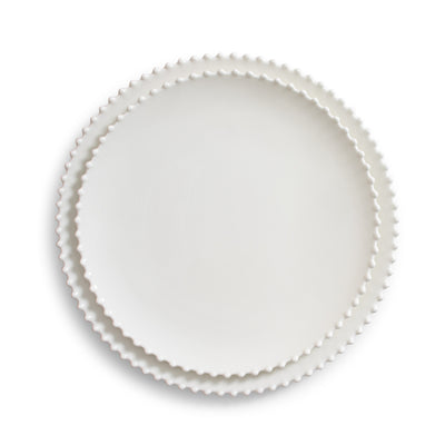 White Pearl Charger 12"