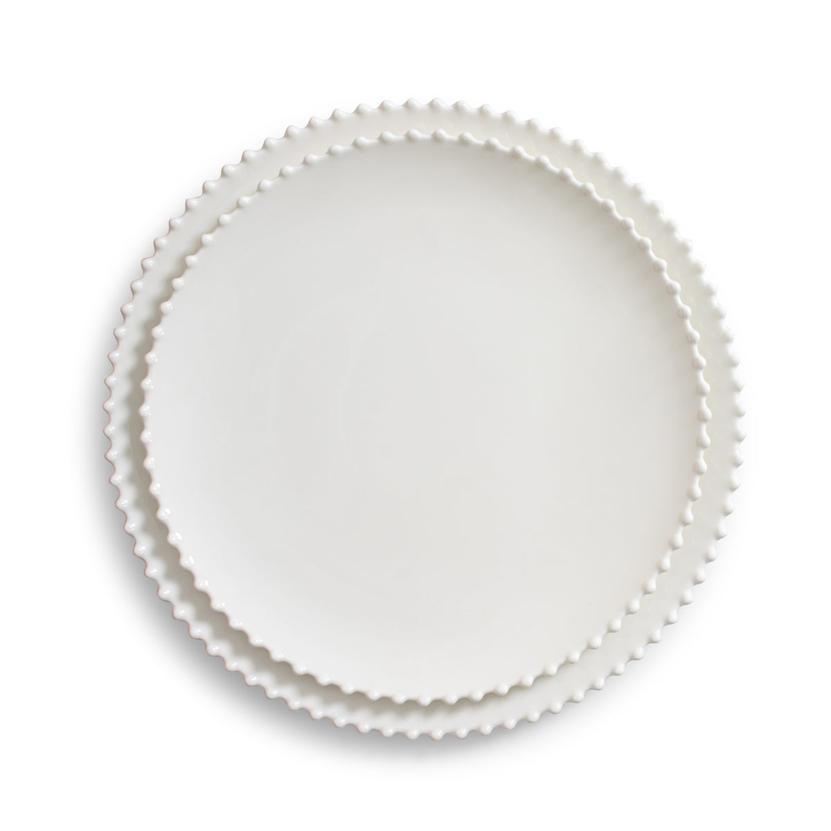 White Pearl Charger 12"