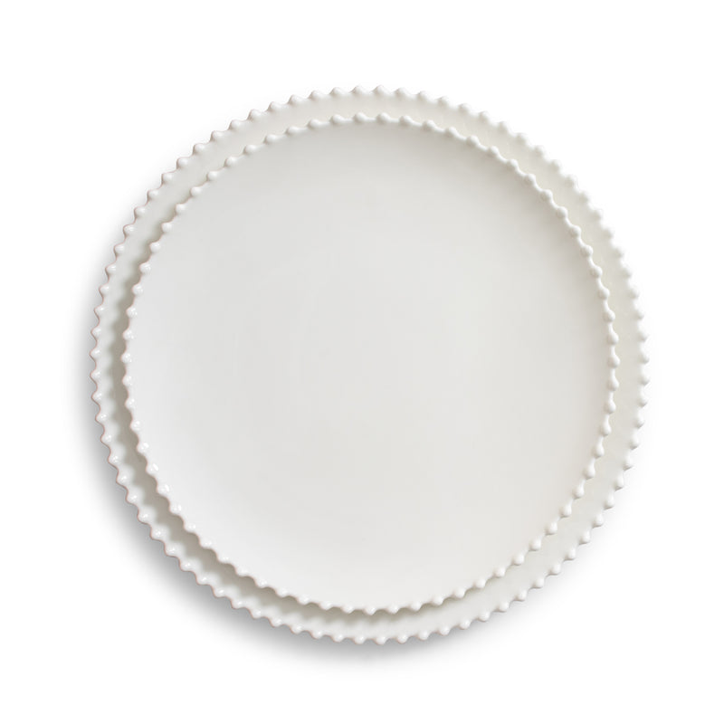 White Pearl Charger 12"