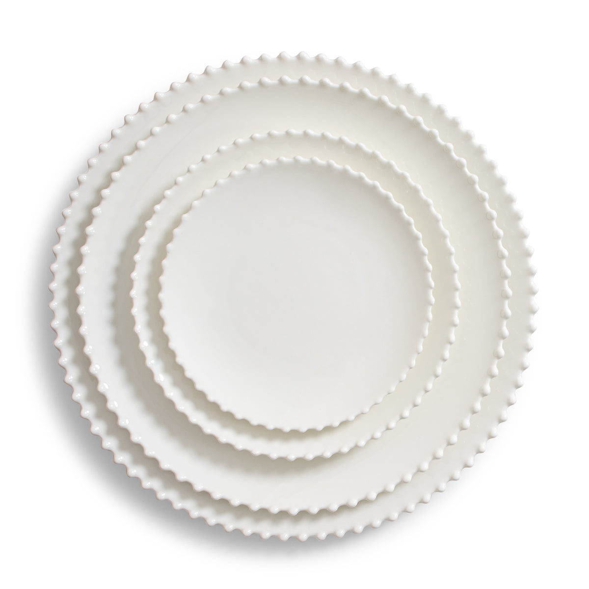 White Pearl Charger 12"