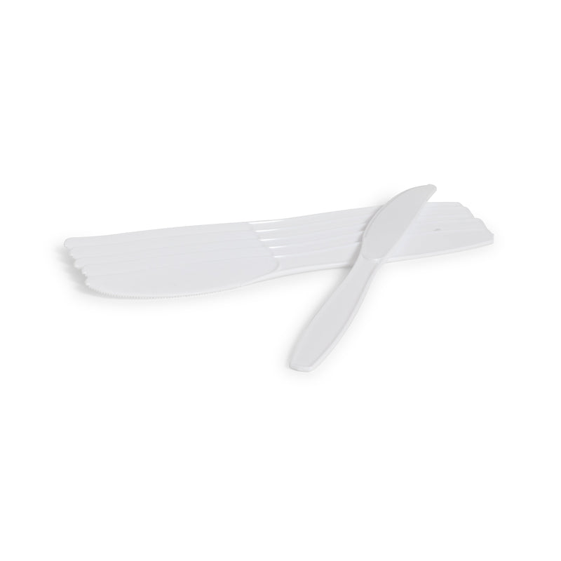 White Plastic Knives