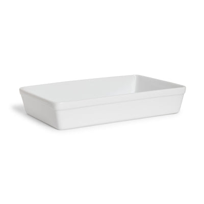 White Rectangular Baking Dish 12"L x 8"W