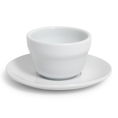 White Rim Boulion Cup/Saucer