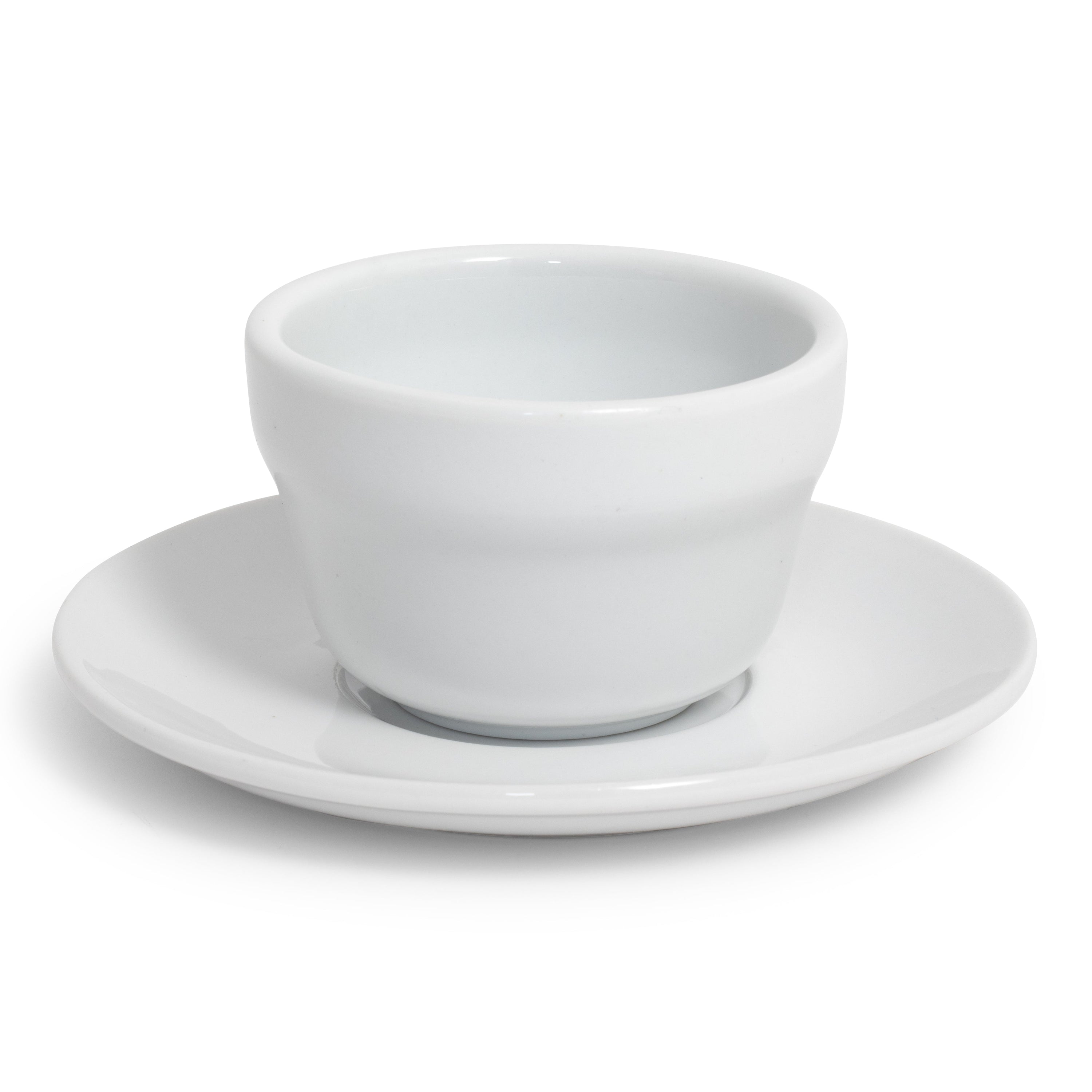 White Rim Boulion Cup/Saucer
