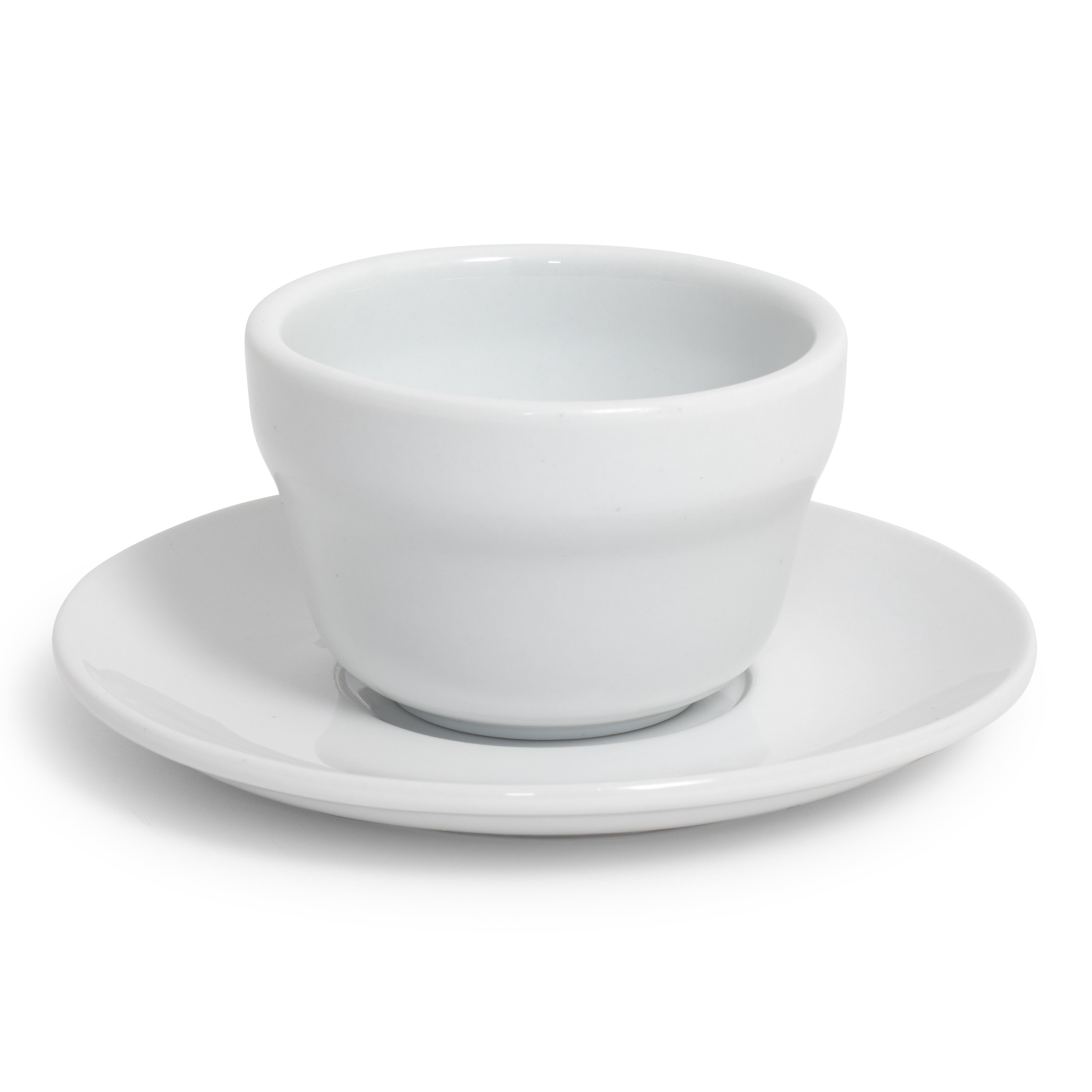 White Rim Boulion Cup/Saucer
