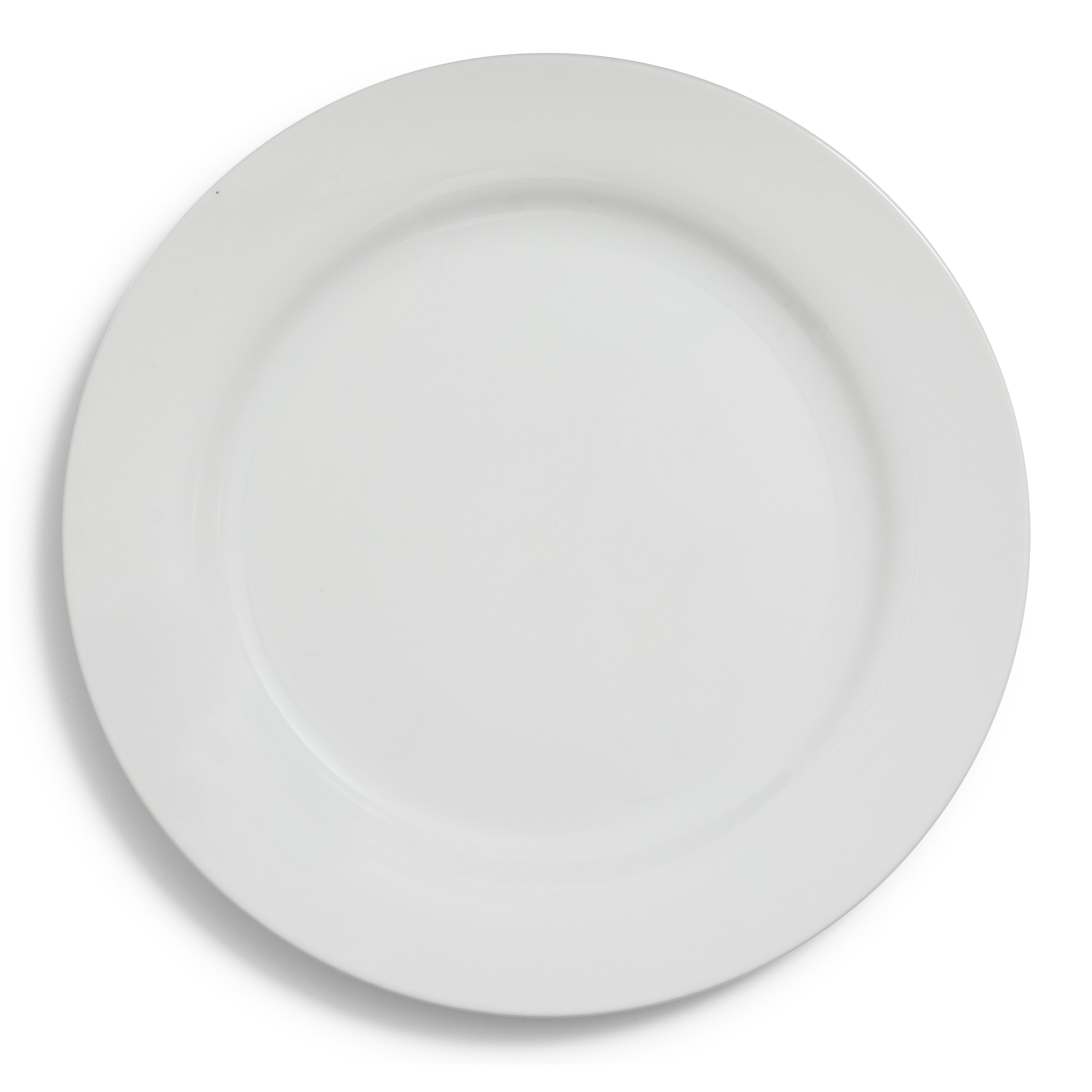 White Rim Charger 12"