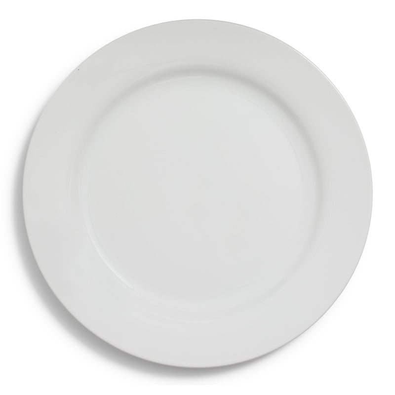 White Rim Charger 12"