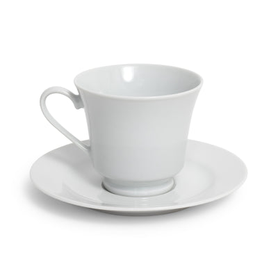 White Rim Cup/Saucer