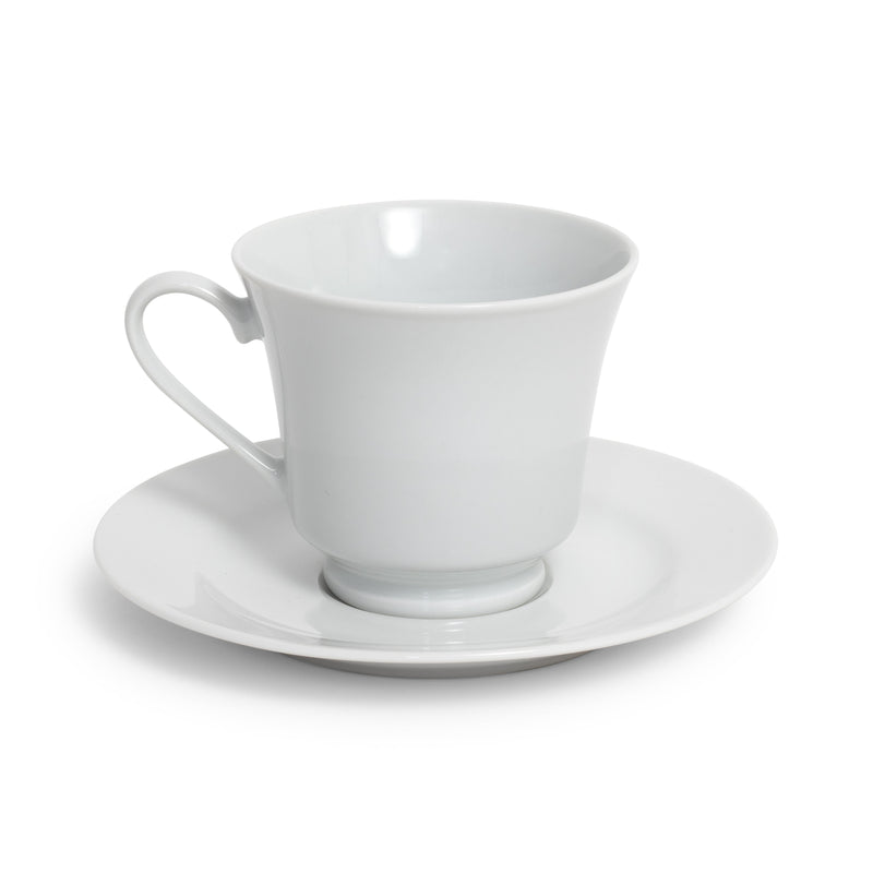 White Rim Cup/Saucer