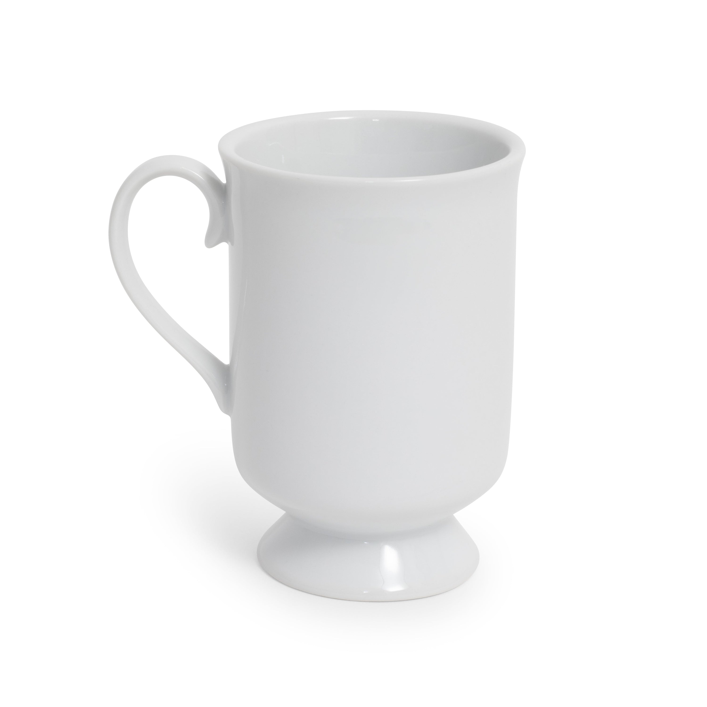White Rim Footed Coffee Mug 9oz