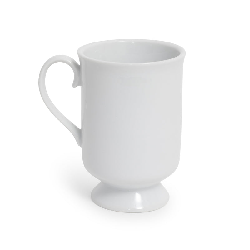 White Rim Footed Coffee Mug 9oz
