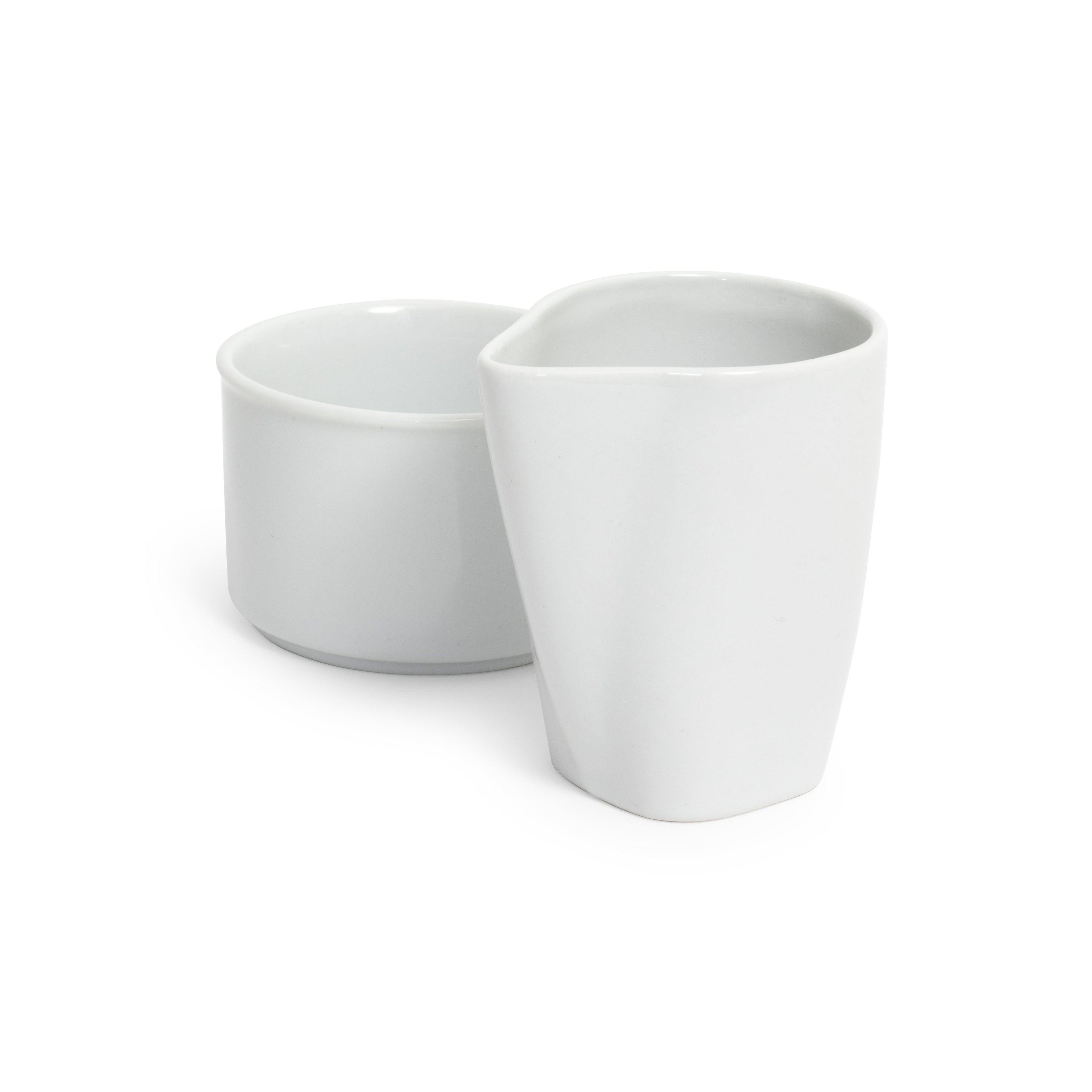 White Rim Mod Creamer & Sugar