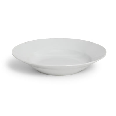 White Rim Soup Bowl 8"