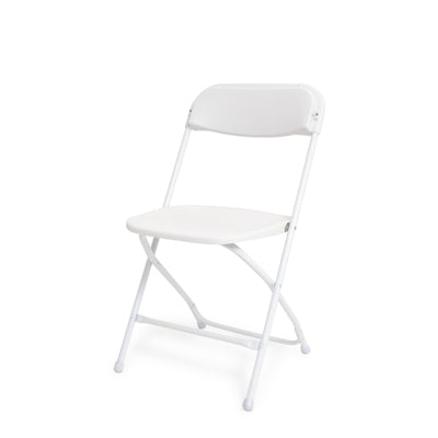 White Samsonite Plastic Folding Chair