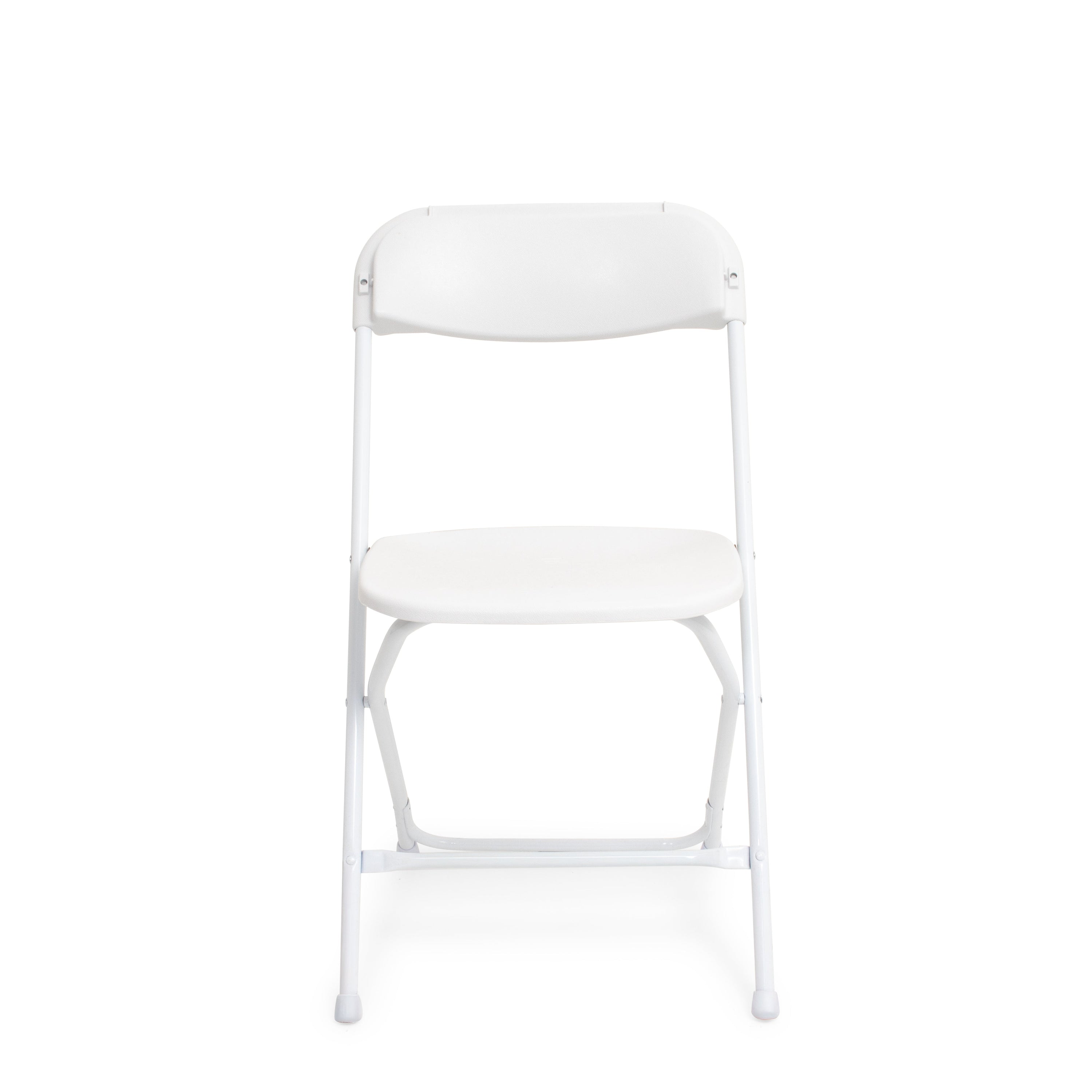 White Samsonite Plastic Folding Chair