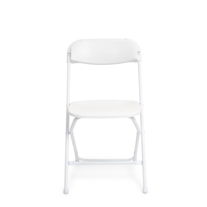 White Samsonite Plastic Folding Chair