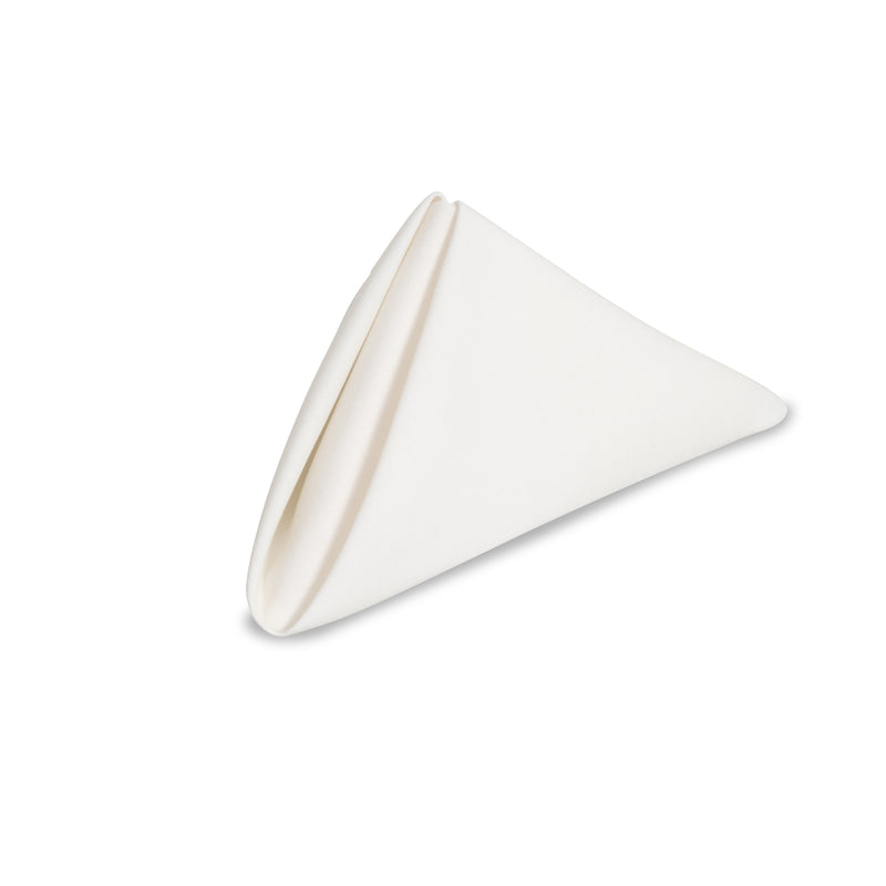 Solid Cotton Nouveau White Napkin