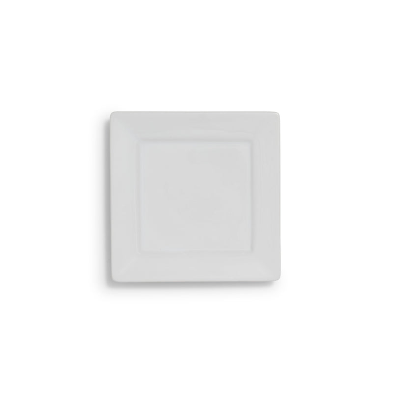 White Rim Square Bread & Butter 6"