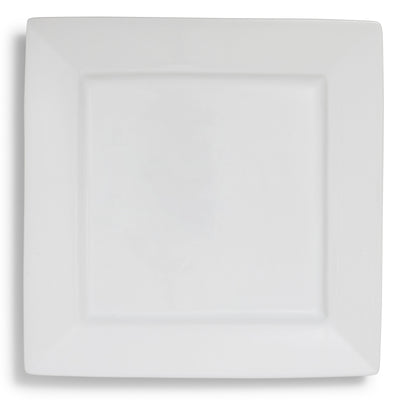 White Rim Square Charger 12"