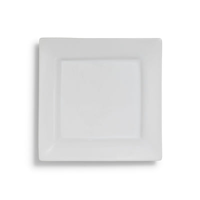 White Rim Square Salad/Dessert 8"