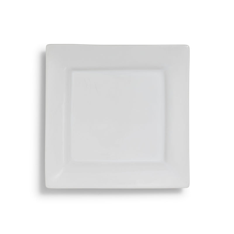 White Rim Square Salad/Dessert 8"