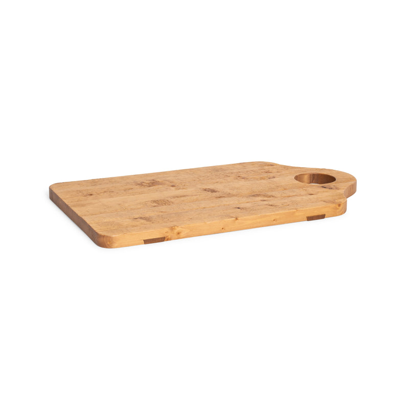 Wood Bread Board w/Hole 20"L x 14"W