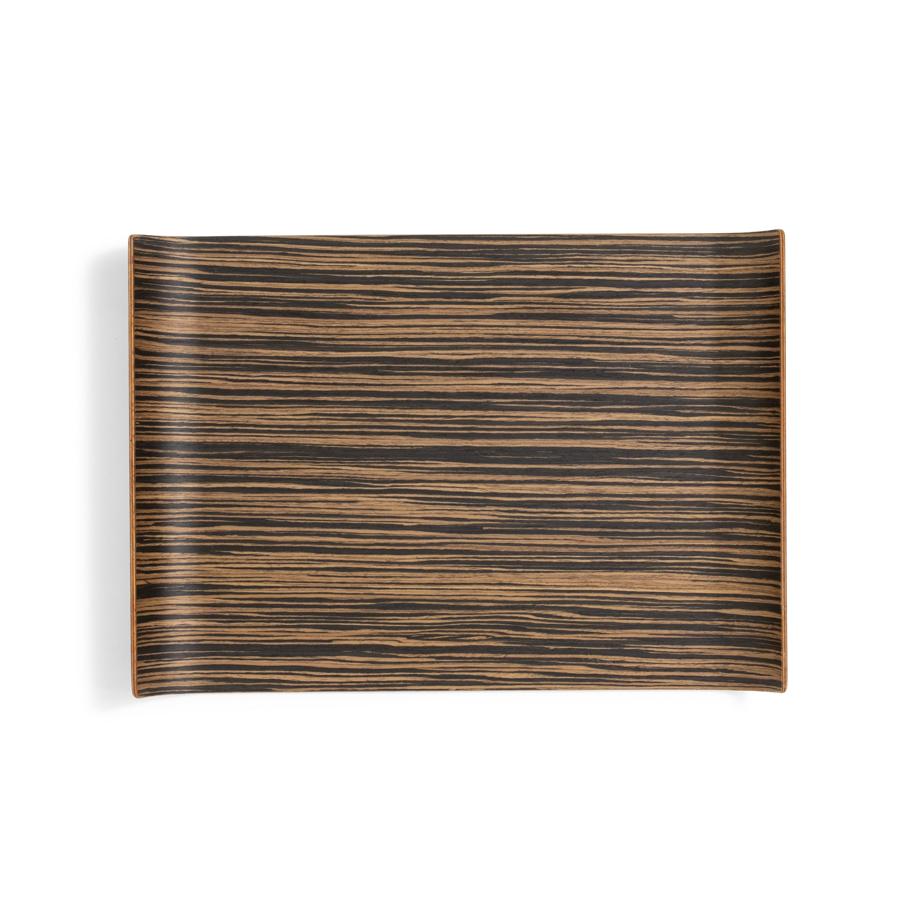 Wood Curved Tray 17"L x 12"W