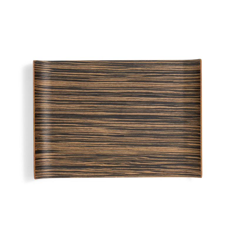 Wood Curved Tray 17"L x 12"W