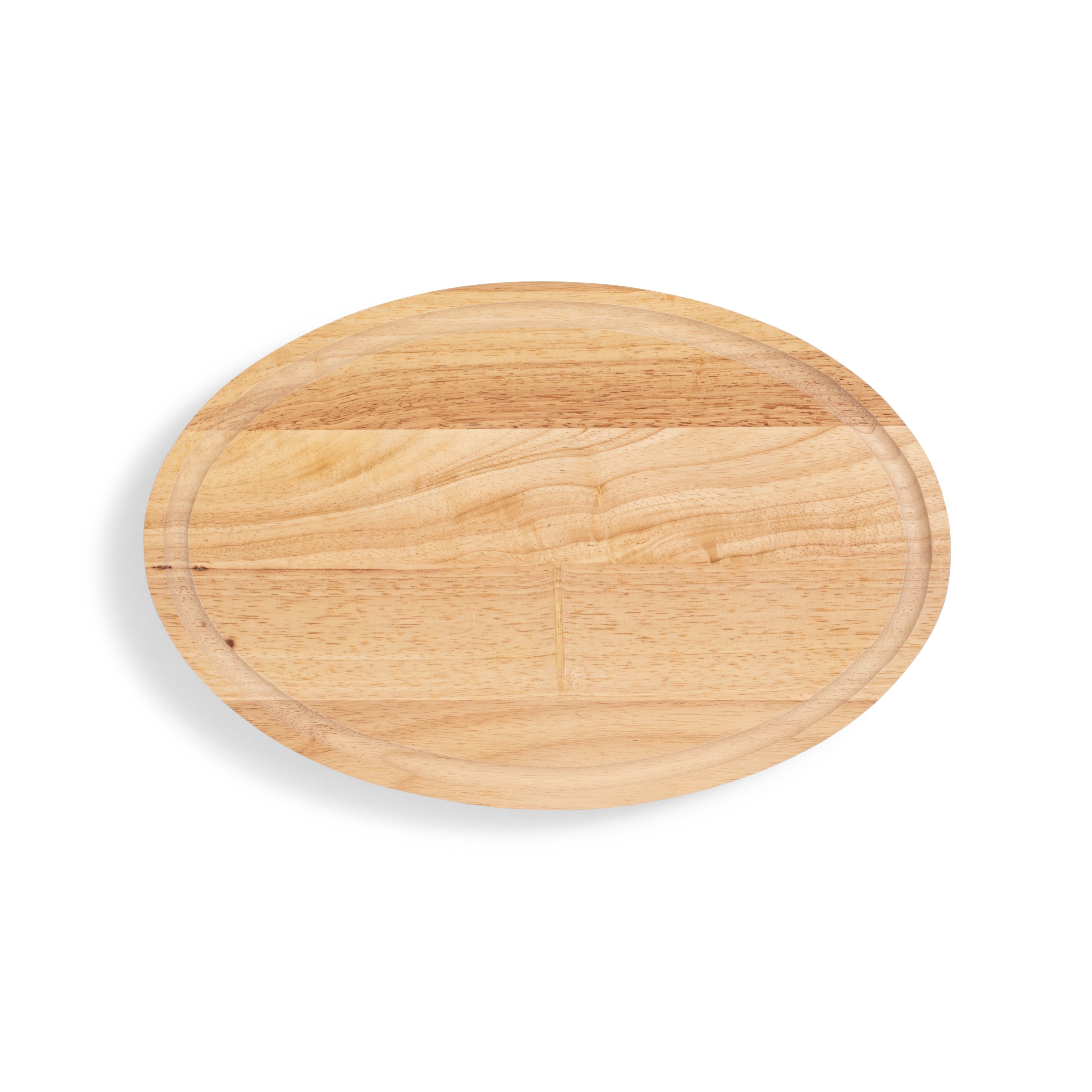 Wood Oval Carving Board w/ Drip 18" x 12"