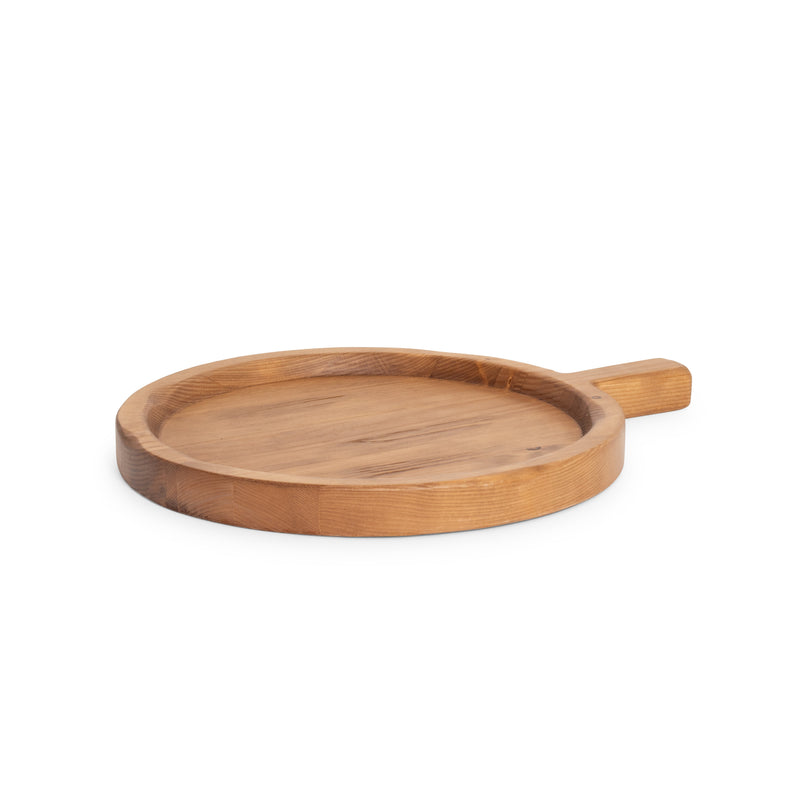Wood Round Spanish Tray w/Handle