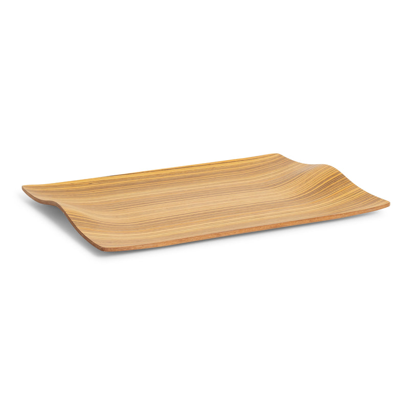 Wood Wave Tray 20"L x 14"W