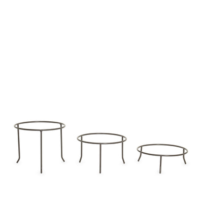 Wrought Iron 3 Riser Set