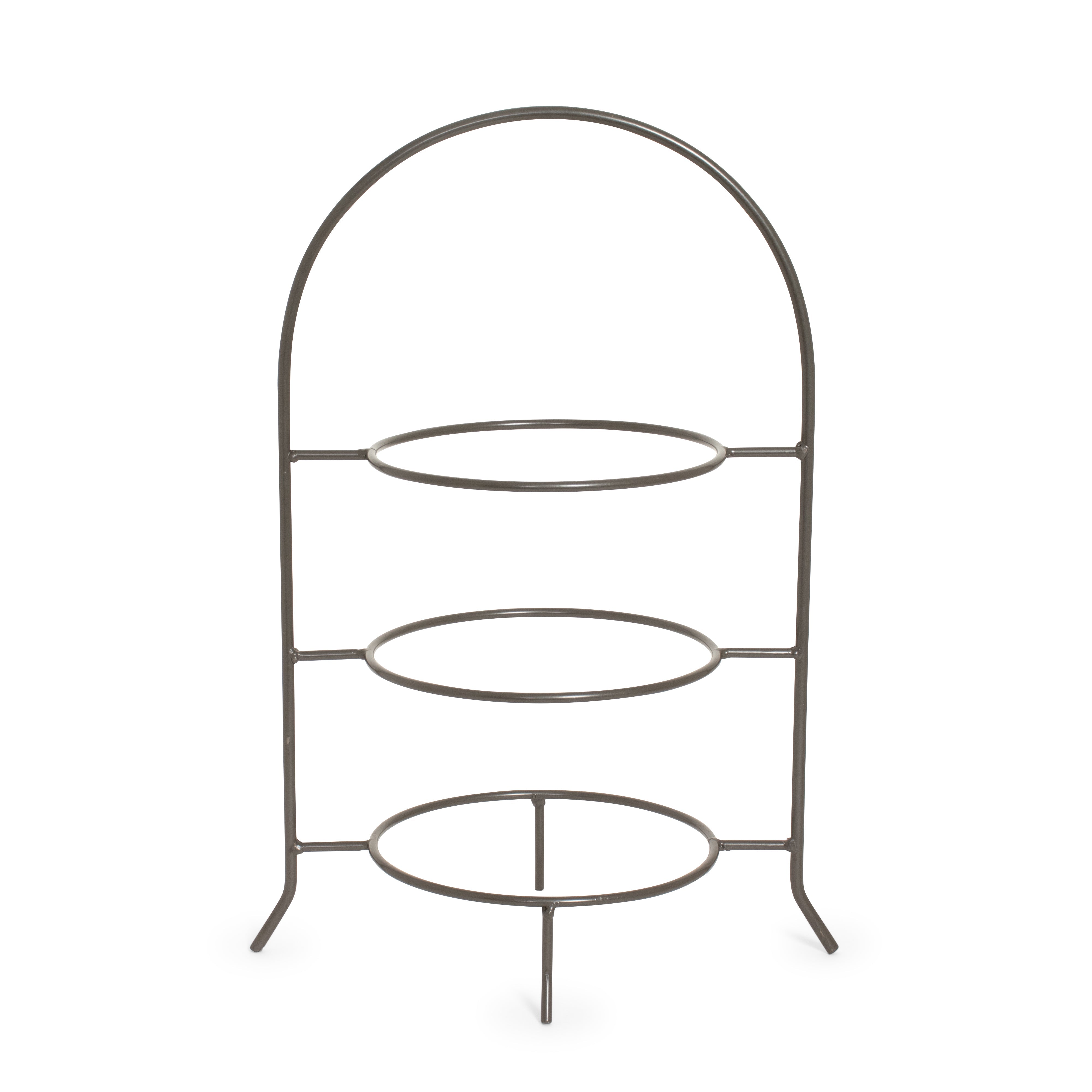 Wrought Iron 3 Tier- 10" Plate Stand