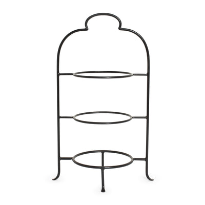 Wrought Iron 3 Tier- 12" Plate Stand