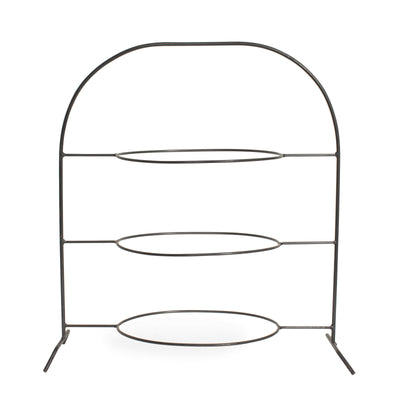 Wrought Iron 3 Tier Oval Stand