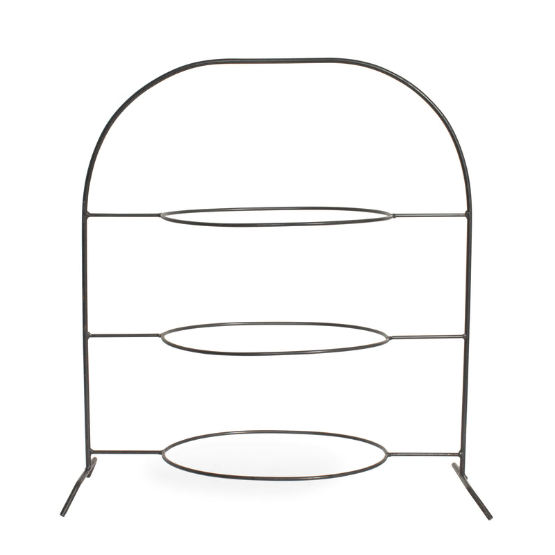 Wrought Iron 3 Tier Oval Stand