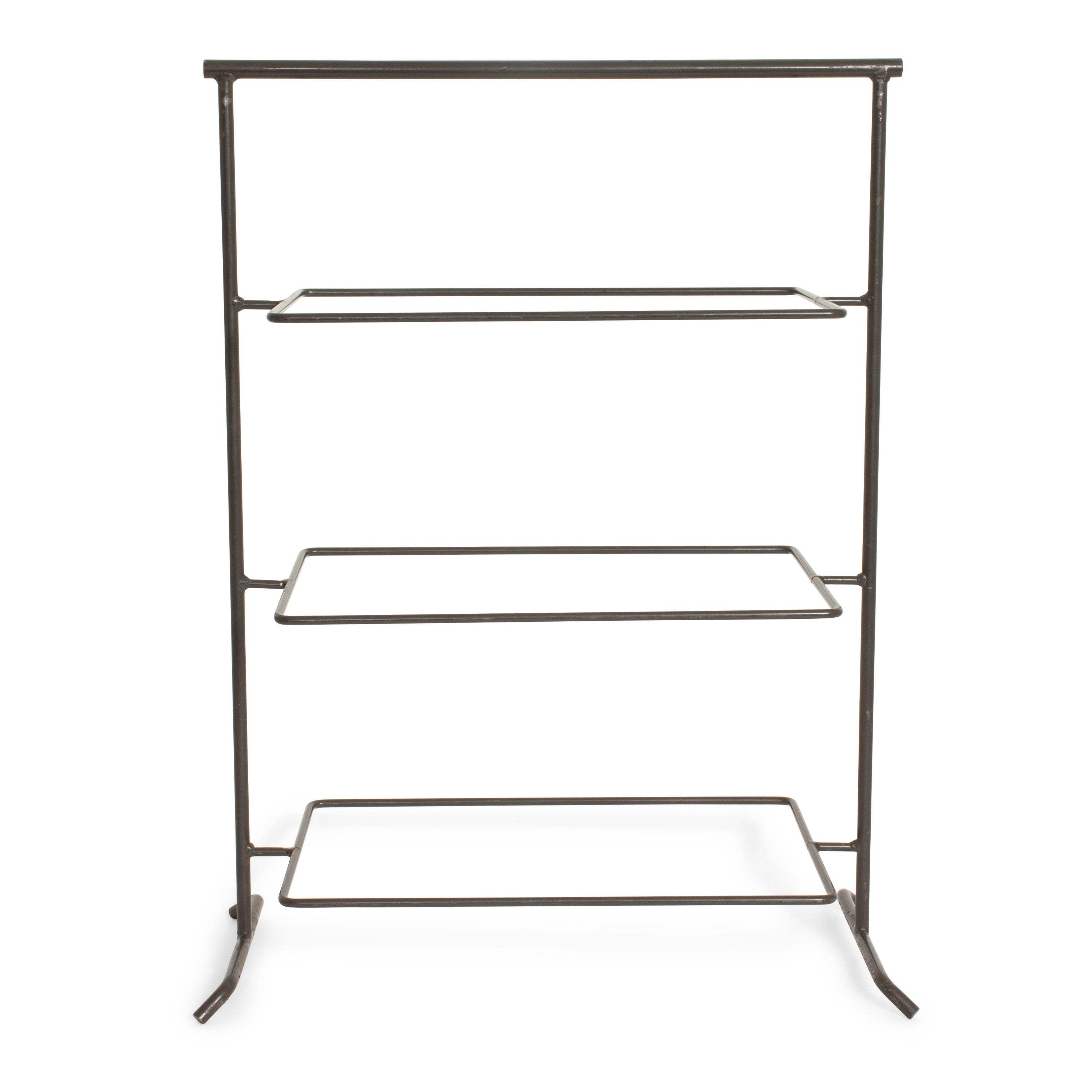Wrought Iron 3 Tier Rectangular Stand