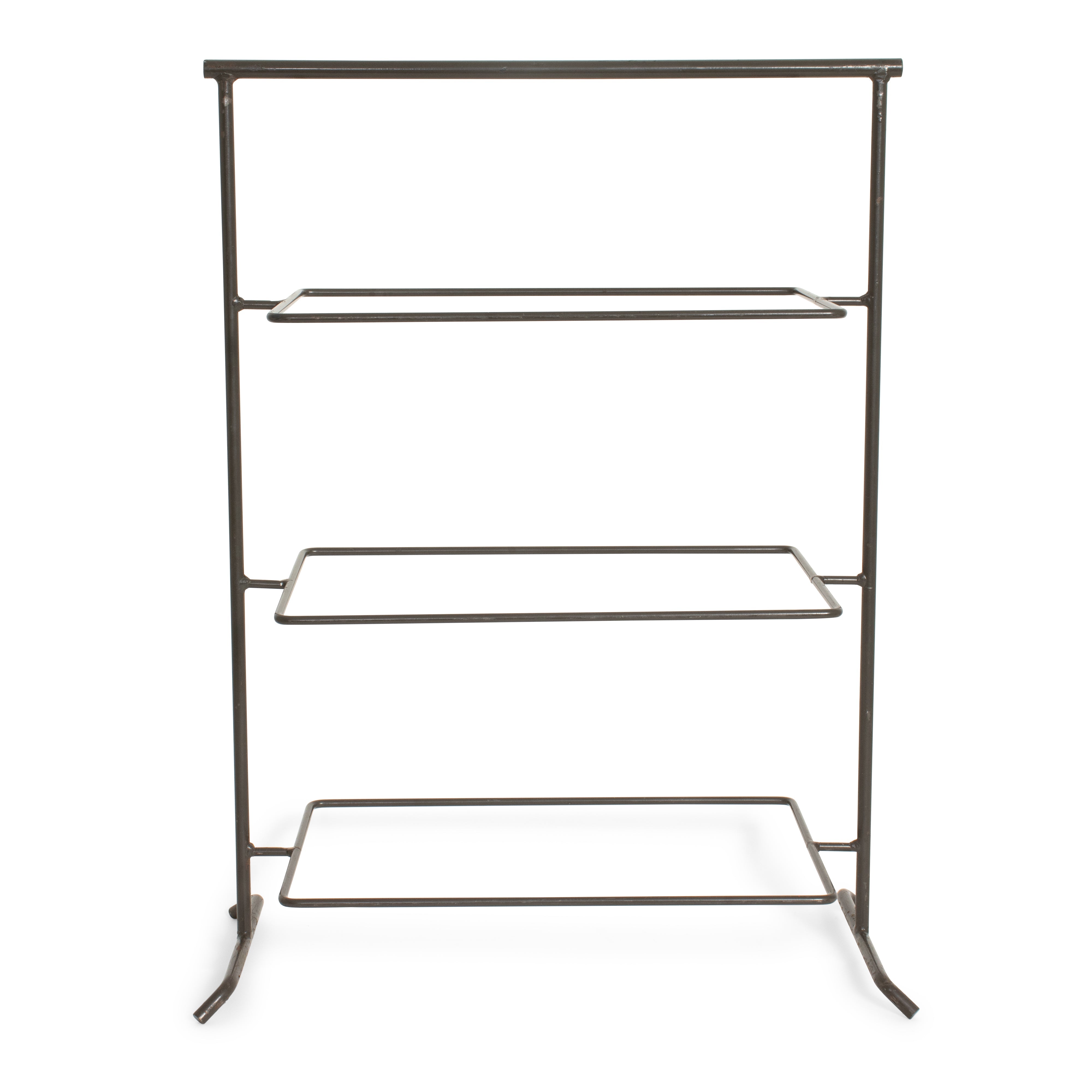 Wrought Iron 3 Tier Rectangular Stand