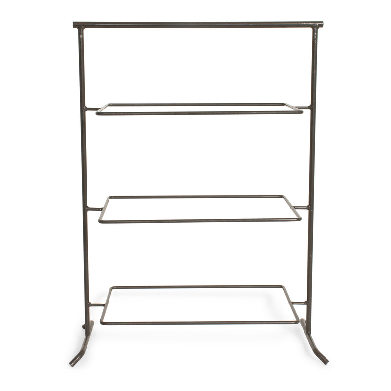Wrought Iron 3 Tier Rectangular Stand