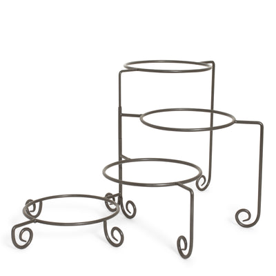 Wrought Iron 4 Tier Plate Stand