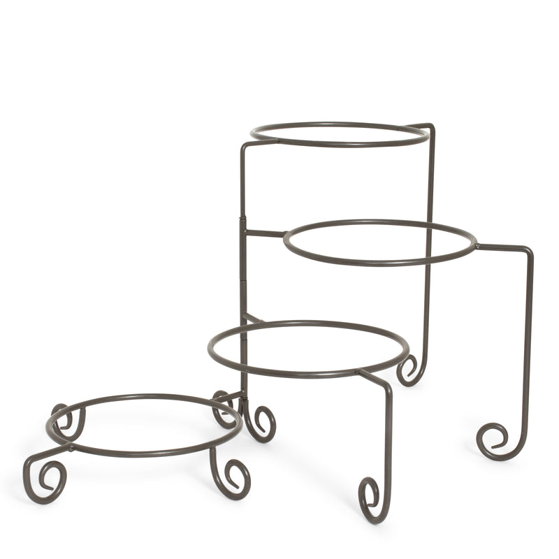 Wrought Iron 4 Tier Plate Stand