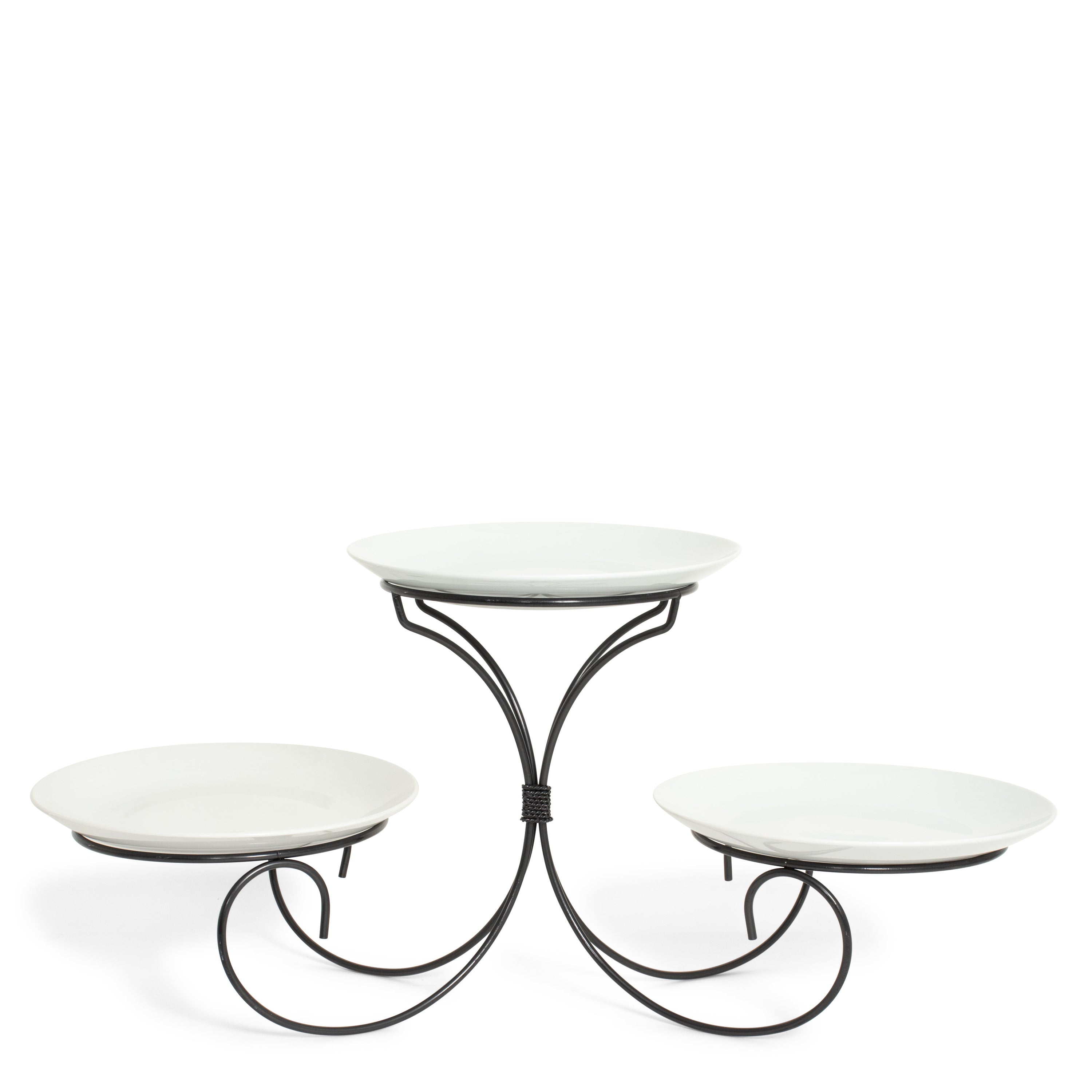 Wrought Iron 3 Tier Swag Stand