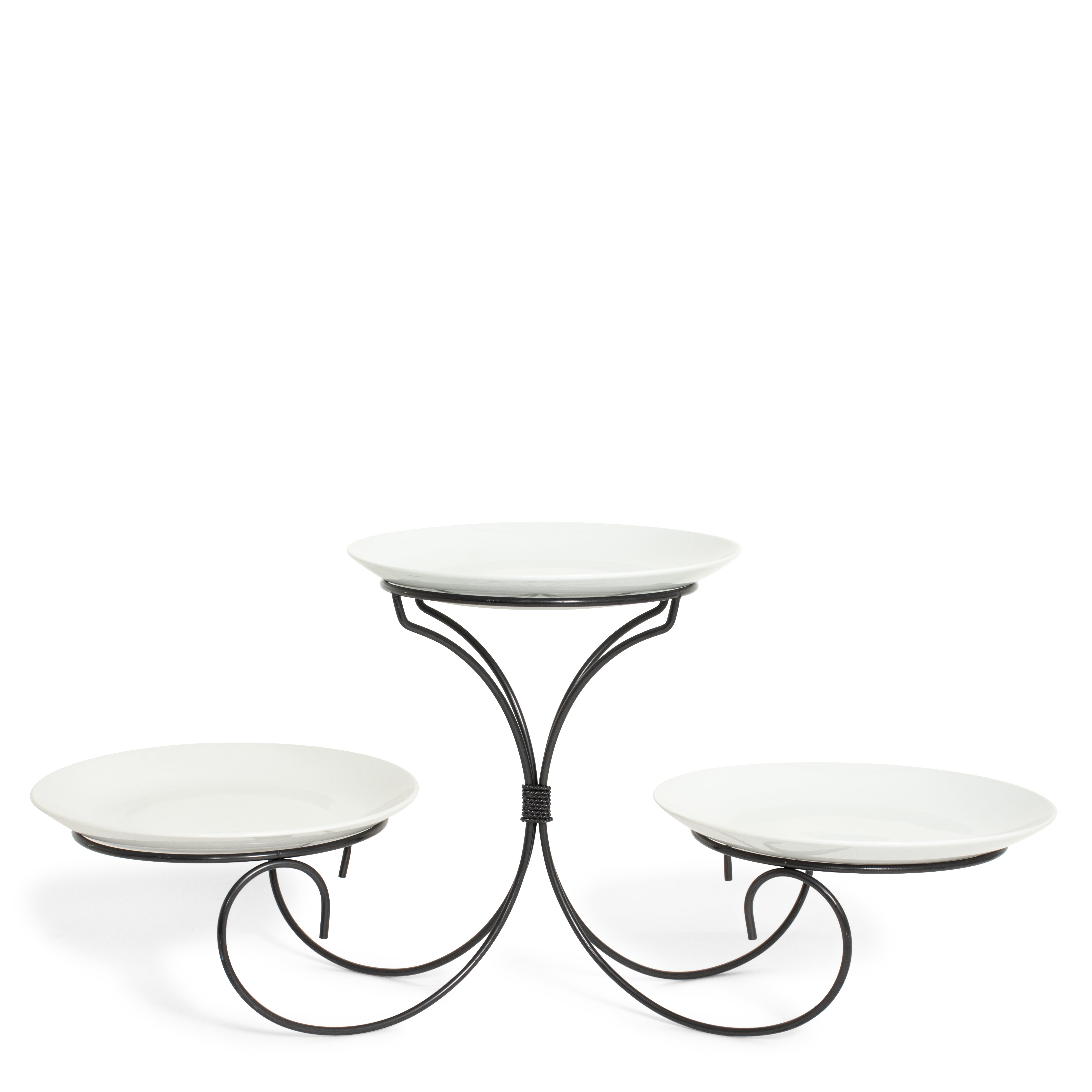 Wrought Iron 3 Tier Swag Stand