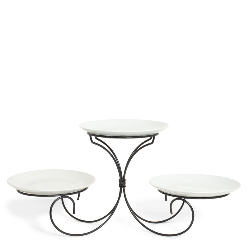 Wrought Iron 3 Tier Swag Stand